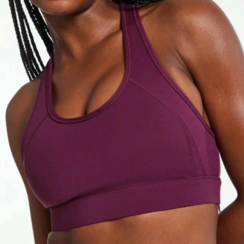 NWT Bandier Center Stage Sprts Bra in Pickled Beet Sz S